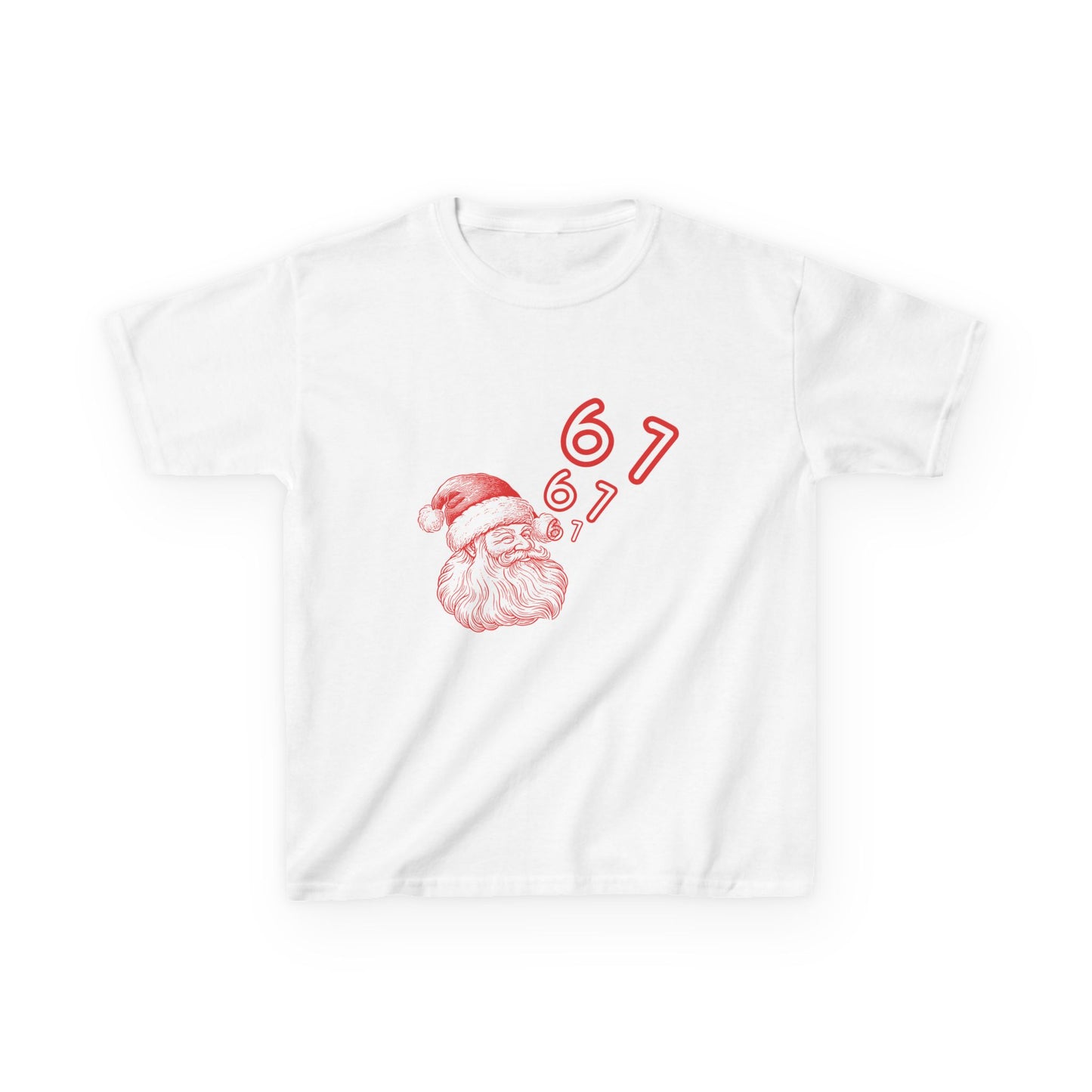 Kid's Christmas 67 Holiday Santa T-Shirt, 6 7, 6-7