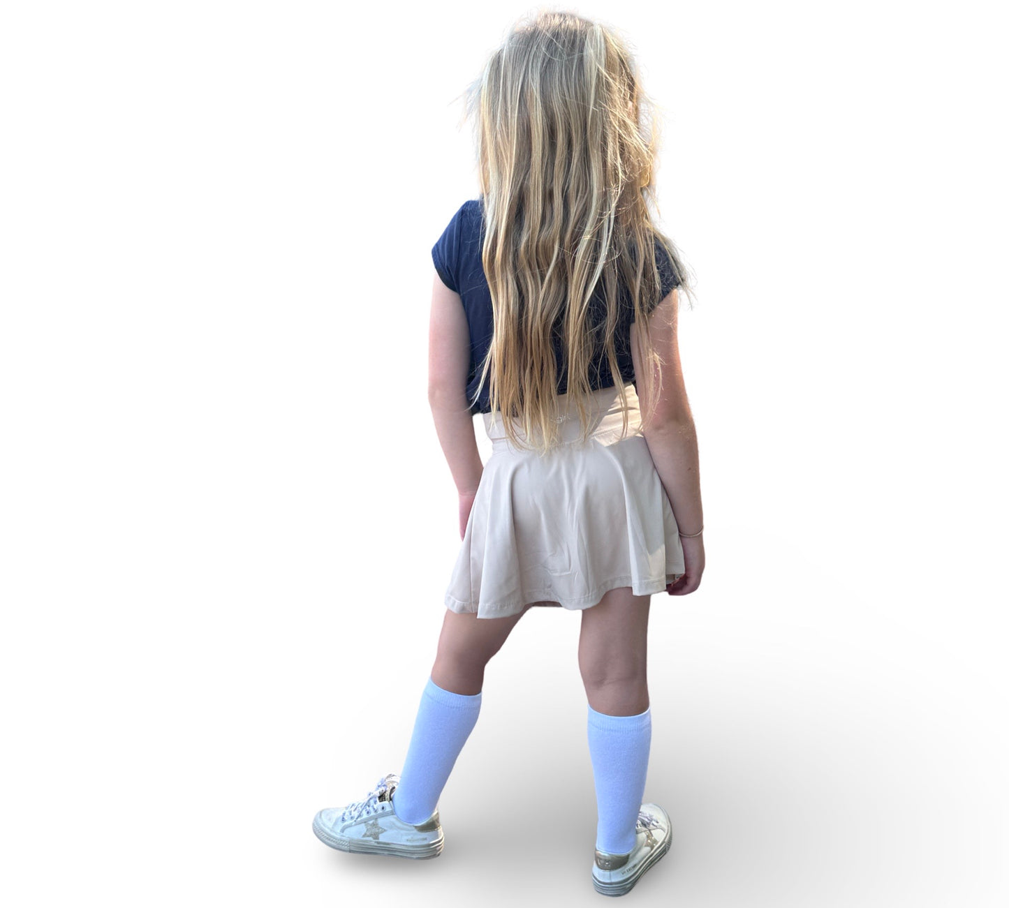 Kid's Uniform High Waisted Performance Athletic Skirt