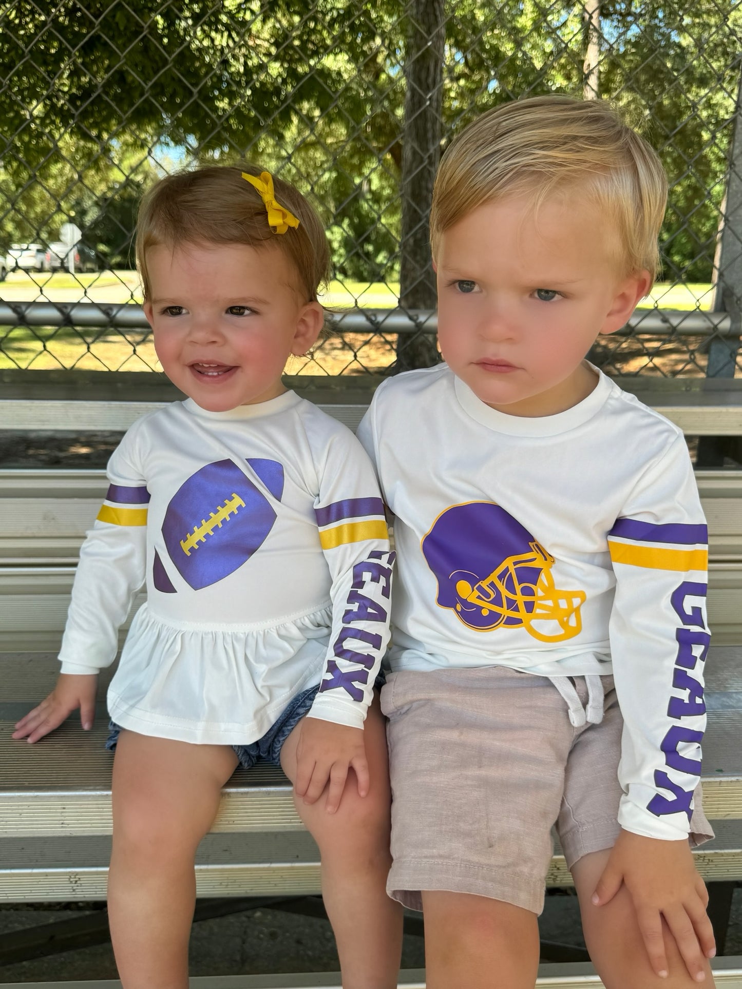 SPF 50+ Game Day Shirts for Girls in Geaux