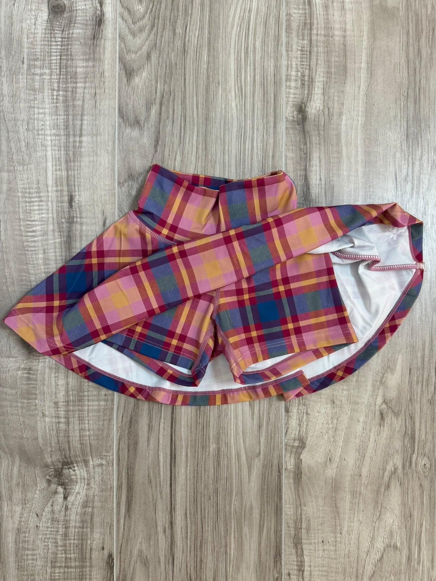plaid athletic tennis skirt
