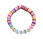Toddler Beaded Bracelet - Kid's Beaded Bracelets - Believe