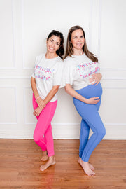 Maternity Mommy and Me Athletic Pants - Blue