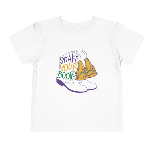 Toddler Mardi Gras "Shake Your Bootie" T-Shirt