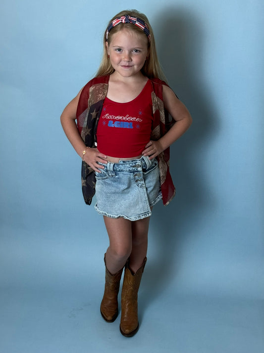 Kids' American Flag Kimono