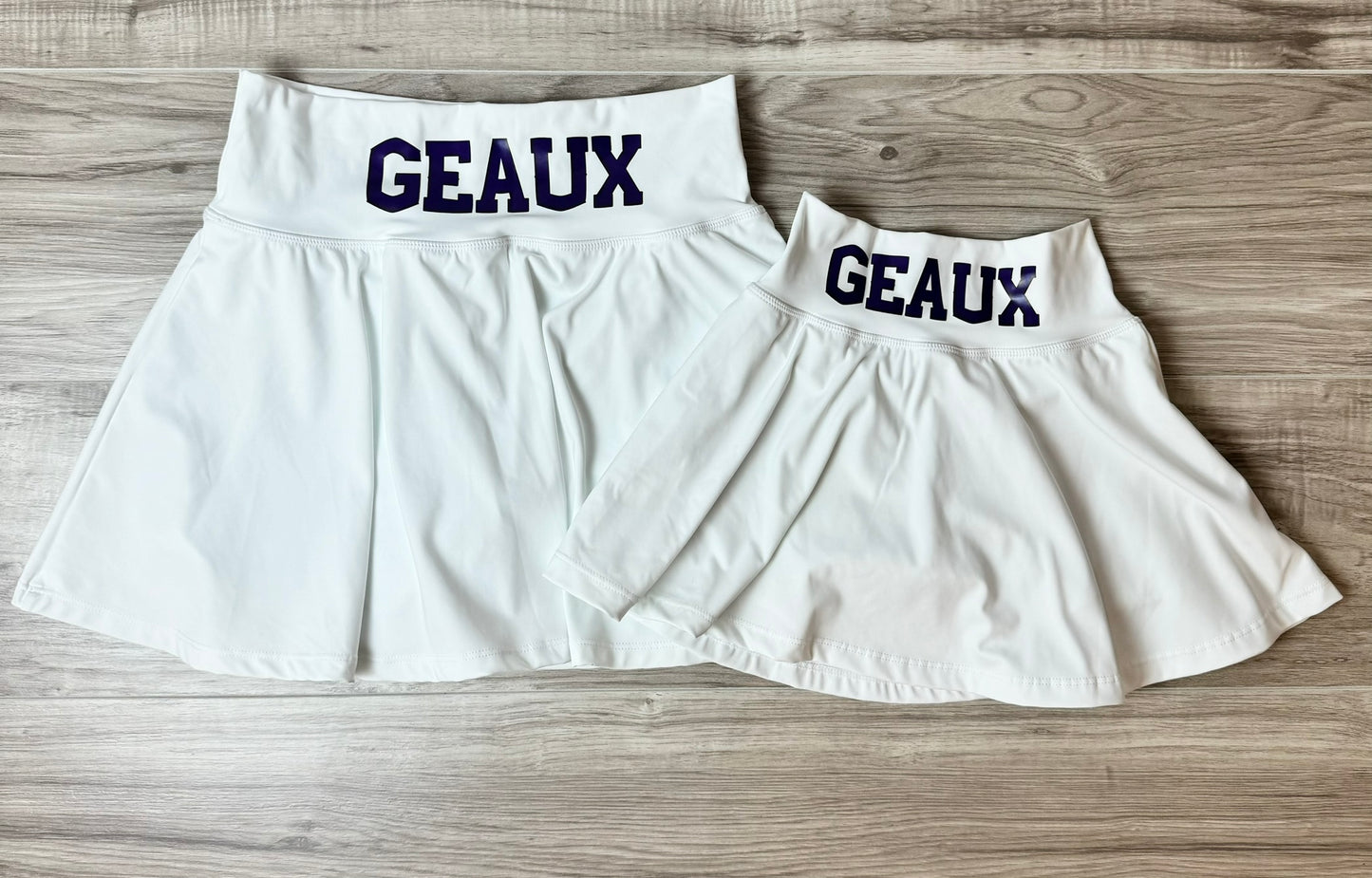 Game Day Athletic Tennis Skirts in Geaux