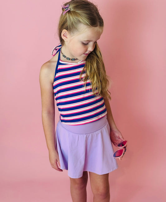 Lavender Tennis Skirt - Mardi Gras Collection