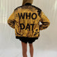 Who Dat Sequin Bomber Jacket for Women