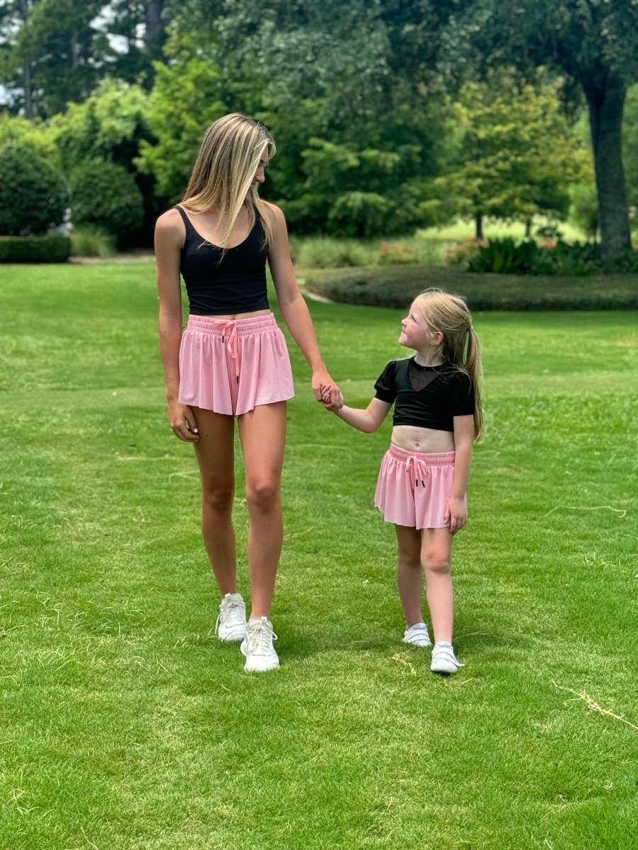 Girl's Flowy Butterfly Shorts With Mommy & Matching Option