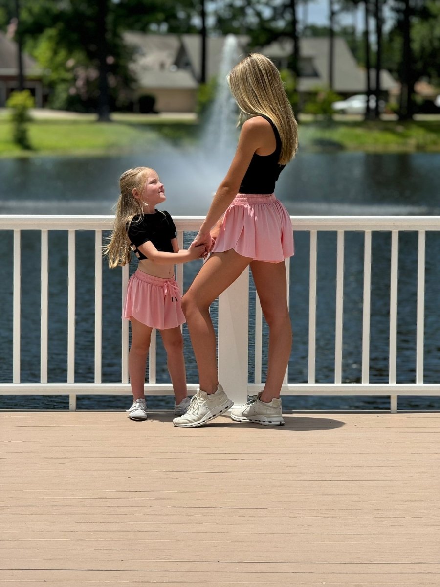 Girl's Flowy Butterfly Shorts With Mommy & Matching Option