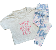 Girl's Tie Dye Athletic Wear Set - Girl's Just Wanna Have Fun