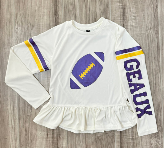 SPF 50+ Game Day Shirts for Girls in Geaux