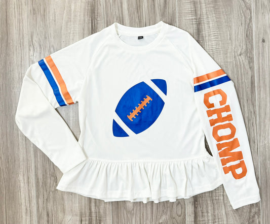 SPF 50+ Game Day Shirts for Girls in Chomp