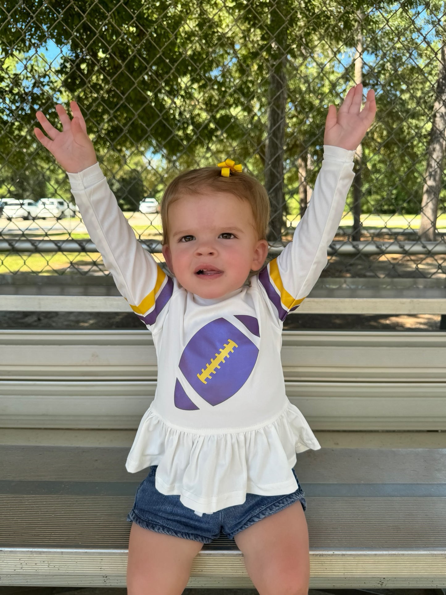 SPF 50+ Game Day Shirts for Girls in Geaux