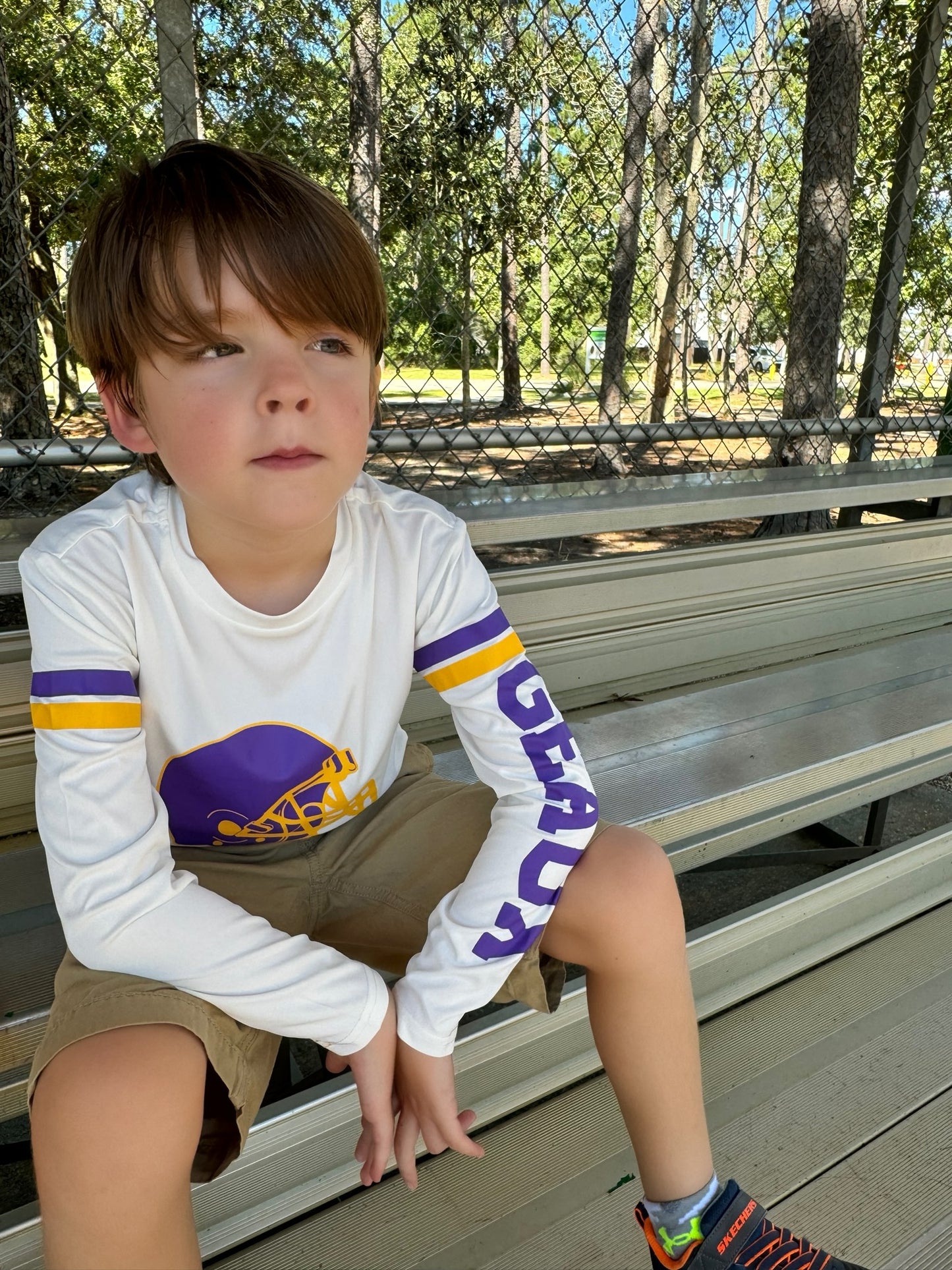 SPF 50+ Game Day Shirts for Boys in Geaux