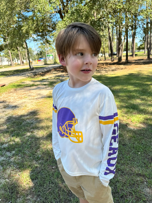 SPF 50+ Game Day Shirts for Boys in Geaux