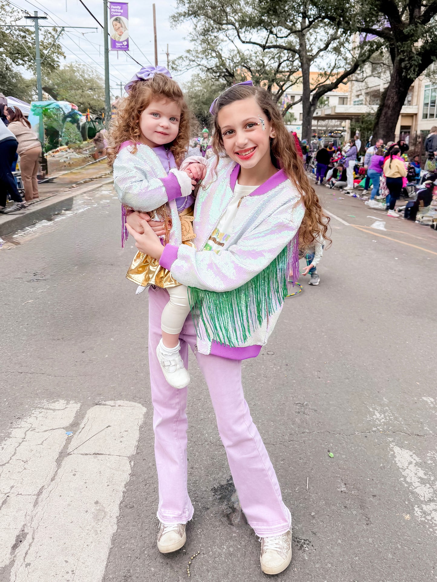 Kid's Mardi Gras Fringe Jacket