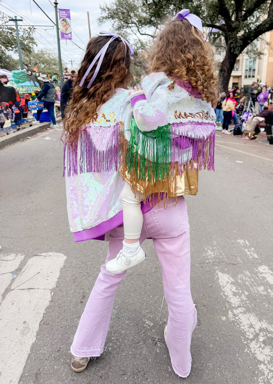 Kid's Mardi Gras Fringe Jacket