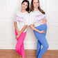 Maternity Mommy and Me Athletic Pants - Blue