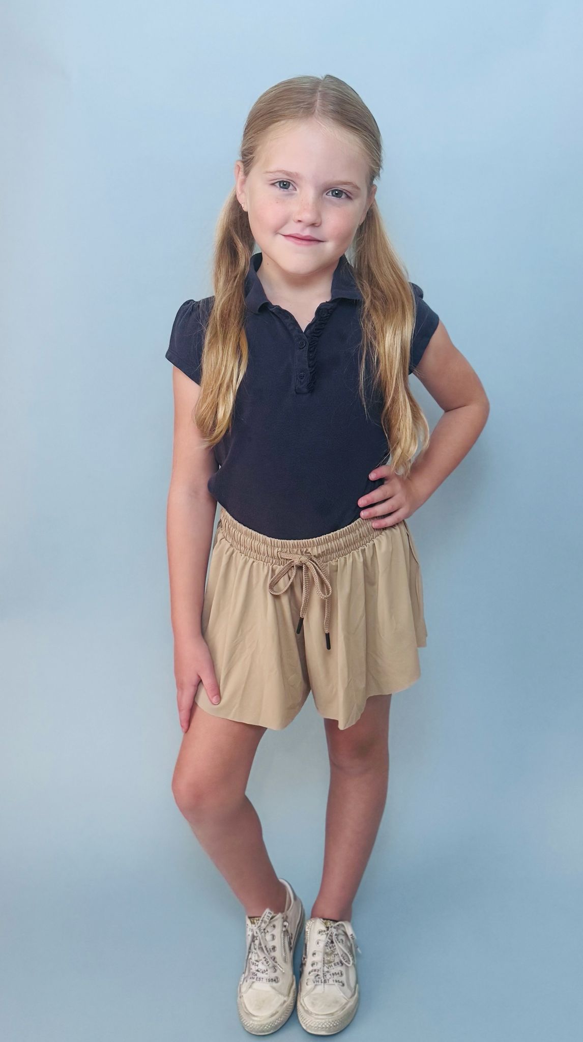 Girls Uniform Flowy Butterfly Shorts