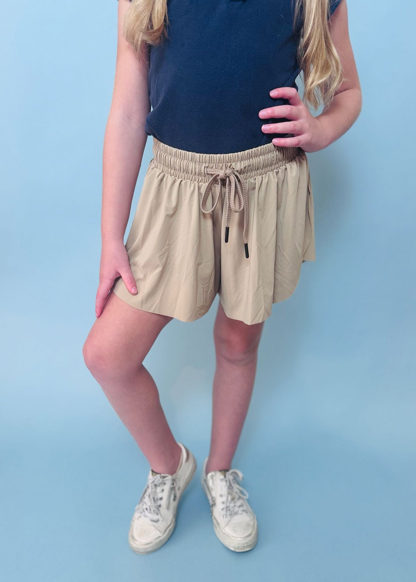 Girls Uniform Flowy Butterfly Shorts