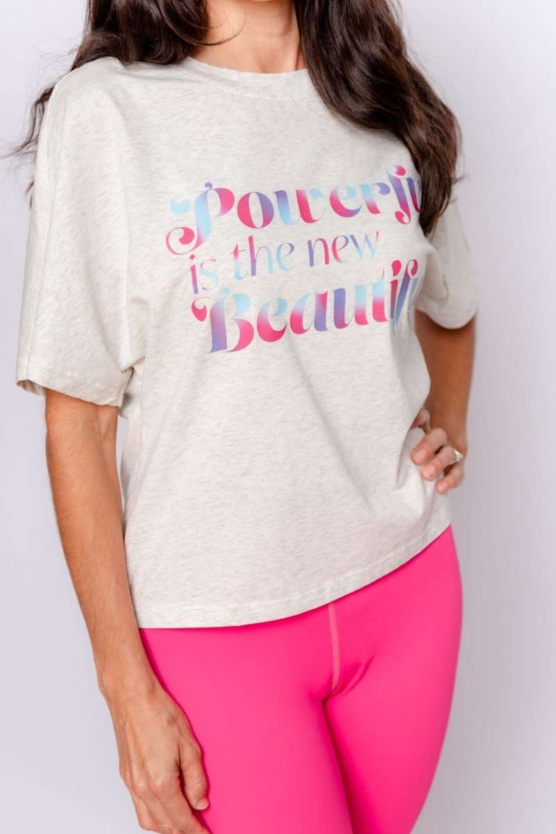 Mommy and Me Set: Shirt Says "Powerful Is the New Beautiful"