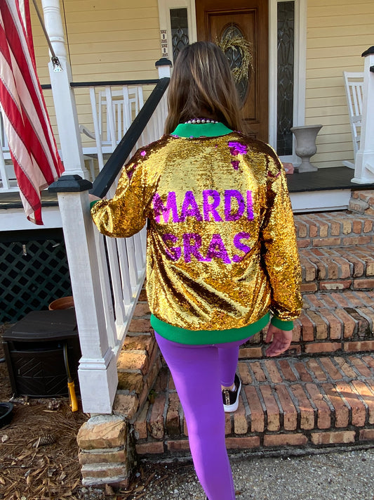 Mardi Gras Sequin Jacket - Women's - Mommy & Me Matching