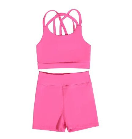 Girls 2-Piece Athletic Short and Tank Set