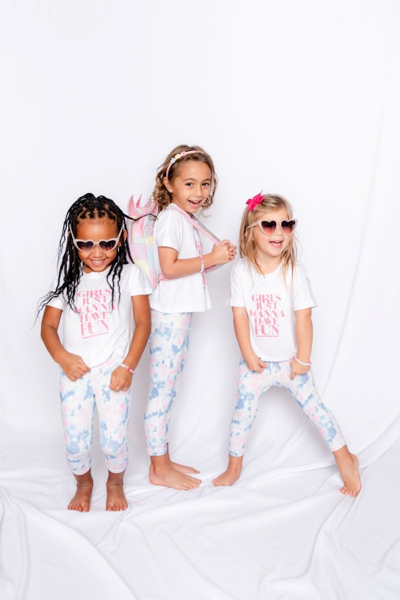 Girl's Tie Dye Athletic Wear Set